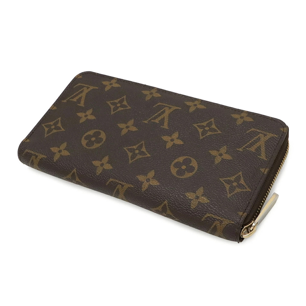 Louis Vuitton Monogram Long Zipper Wallet Round Zippy Brown